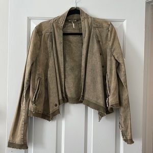 Green Free People Jacket